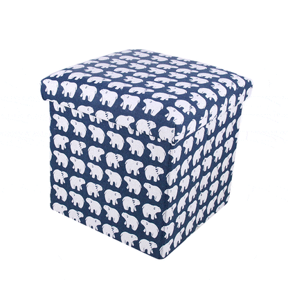 cube de rangement à linge ours polaires