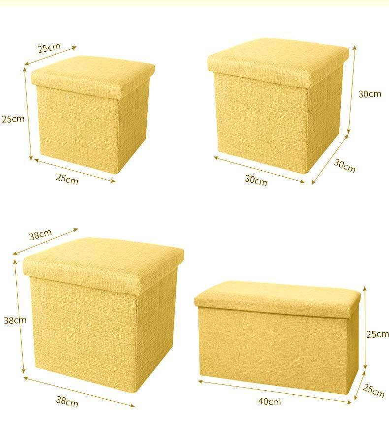Paniers à linge Pouf Jaune Citron toutes dimensions