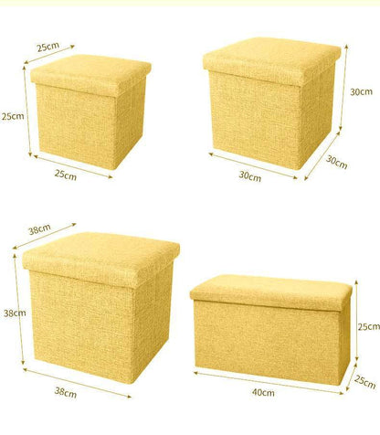 Paniers à linge Pouf Jaune Citron toutes dimensions