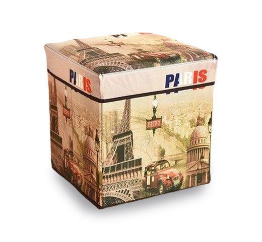 Panier à Linge Tabouret Pouf Paris