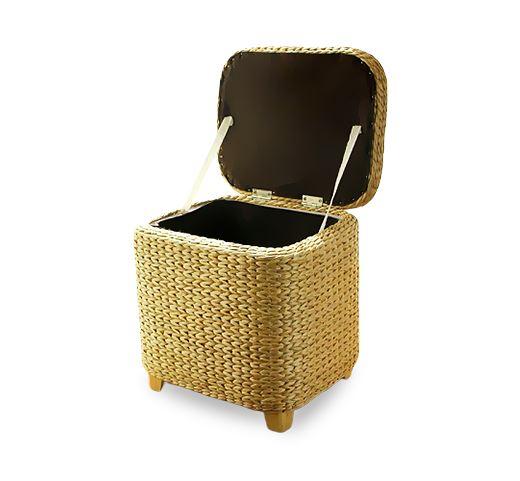 Panier à Linge Tabouret Rotin de Luxe