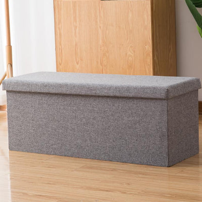 Panier à Linge Tabouret Siège Gris classique