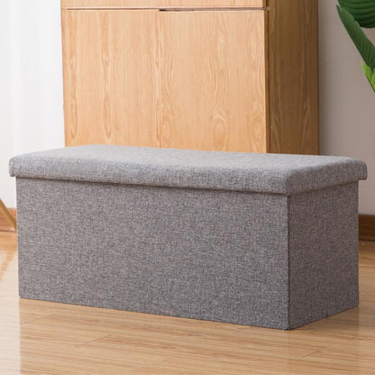 Panier à Linge Tabouret Siège Gris classique