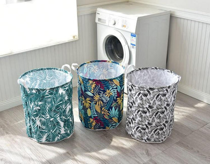 Panier à Linge Tissu Bohême Tropical