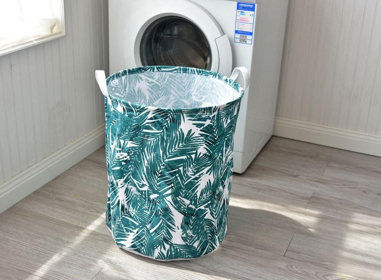 Panier à Linge Tissu Bohême Tropical