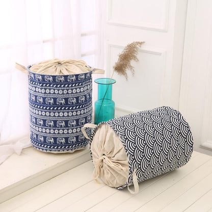 Panier à Linge Tissu Cordon De Serrage Bouddhiste