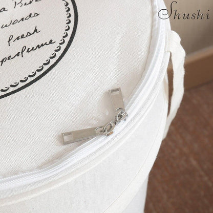 Panier à Linge Tissu Gris Style Grunge
