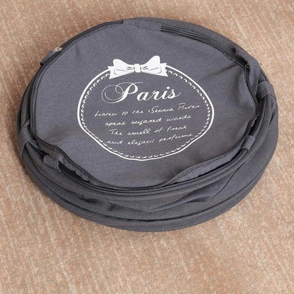 Panier à Linge Tissu Gris Style Grunge