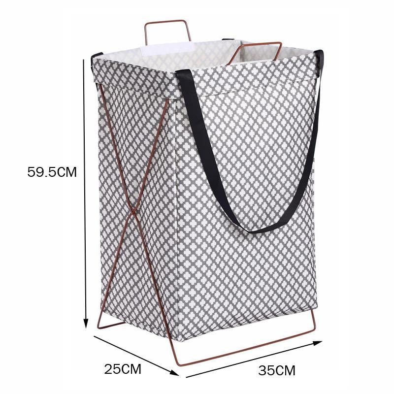 Panier à Linge Tissu </br>Gris Urban Living