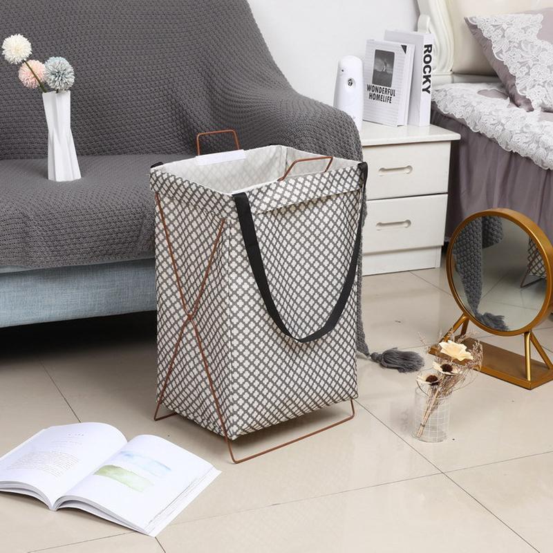 Panier à Linge Tissu </br>Gris Urban Living