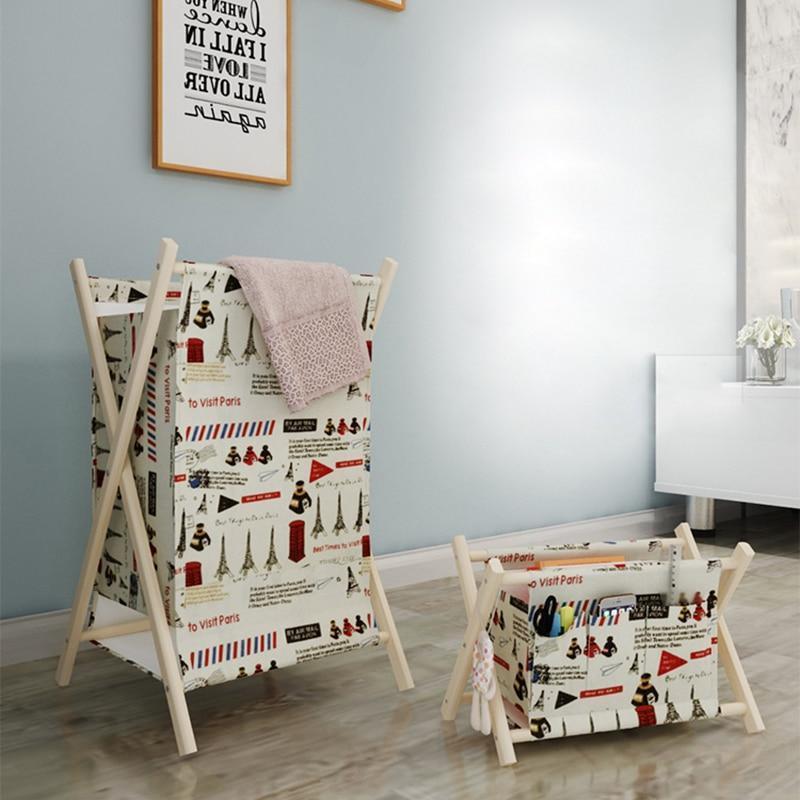 Panier à Linge Tissu </br>Pliable Style Paris