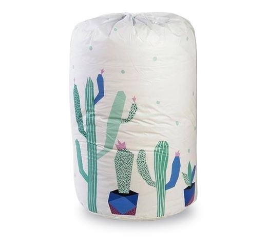 Panier à Linge Tissu </br>qui se retrousse Blanc Cactus