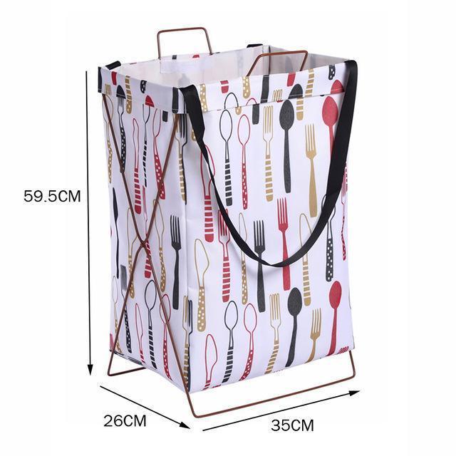 Panier à Linge Tissu </br>Rétro Fork