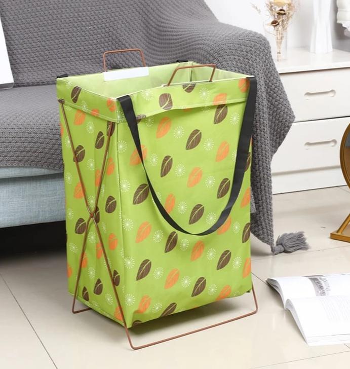 Panier à Linge Tissu </br>Vert Tilia