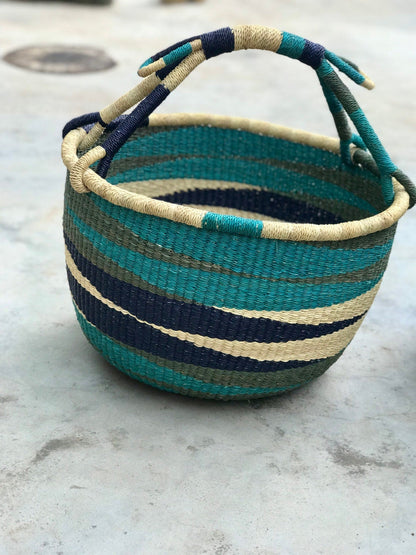 Panier à Linge Tressé Africain Artisanal - Ghana Bolga 5