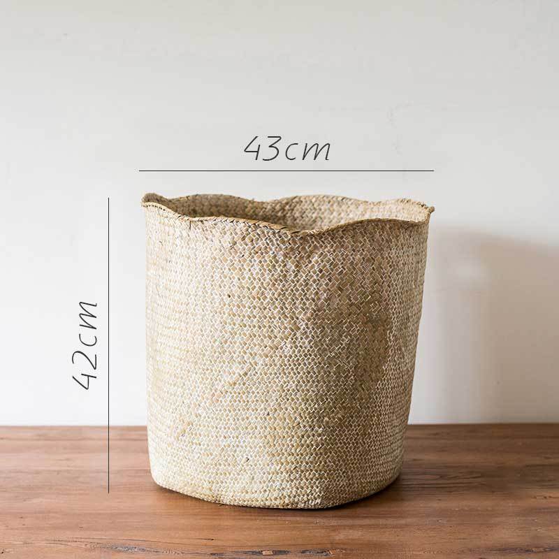 panier tressé pour ranger le linge 