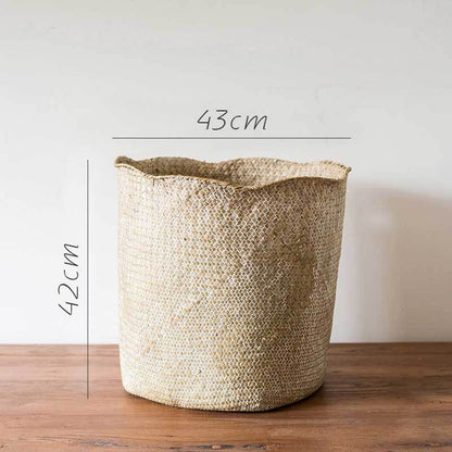 panier tressé pour ranger le linge 