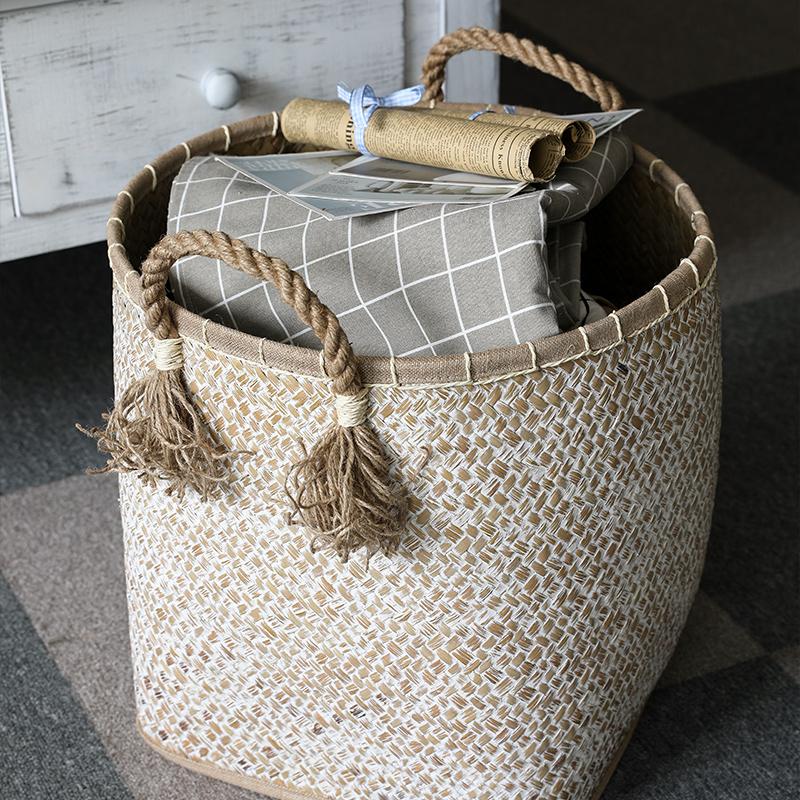 Panier à Linge Tressé Design Kem