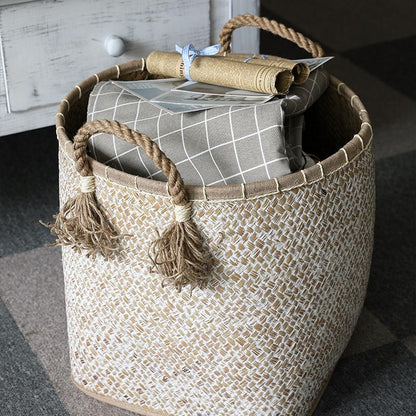 Panier à Linge Tressé Design Kem