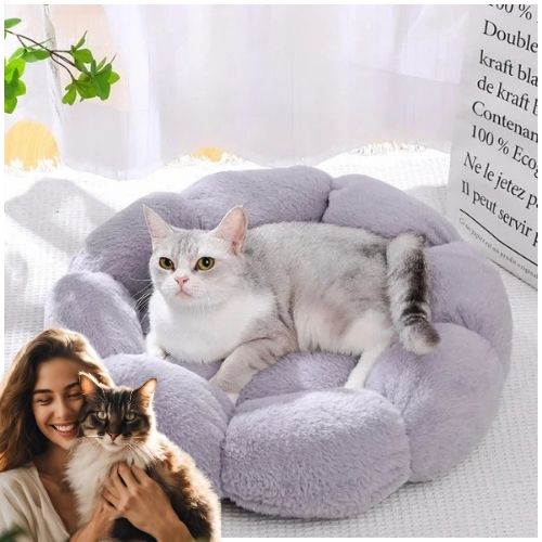 panier chat original fleur