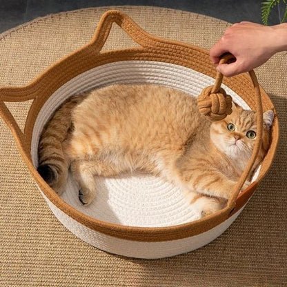 panier chat osier oreilles