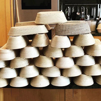 Panier de fermentation en rotin pour pain artisanal - Kit de 2 - Certifié CE / CIQ / EEC / LFGB / SGS