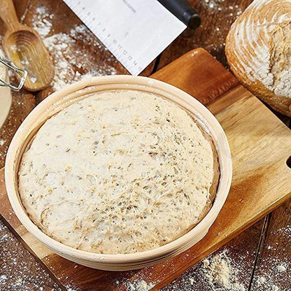 Panier de fermentation en rotin pour pain artisanal - Kit de 2 - Certifié CE / CIQ / EEC / LFGB / SGS