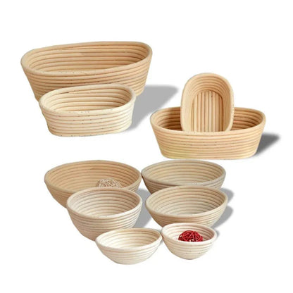 Panier de fermentation en rotin pour pain artisanal - Kit de 2 - Certifié CE / CIQ / EEC / LFGB / SGS