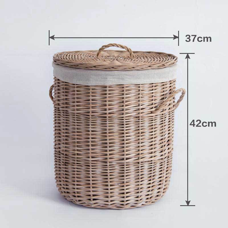 Panier de Linge en Osier Style Nordique