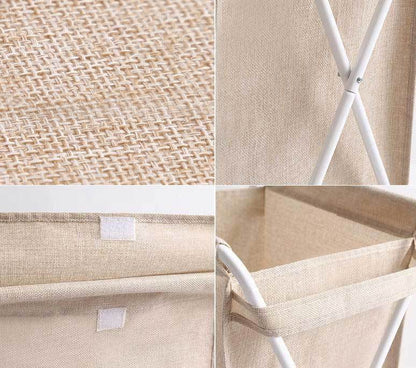 Panier de Linge Pliable Beige Limpide