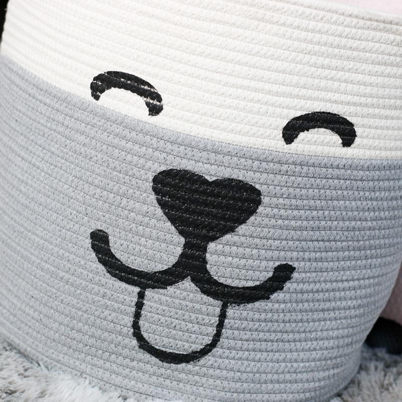 Panier de Linge Sale Bébé Ours Souriant