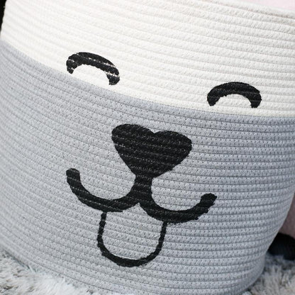 Panier de Linge Sale Bébé Ours Souriant