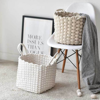 Panier de Rangement à Linge Bébé en Coton