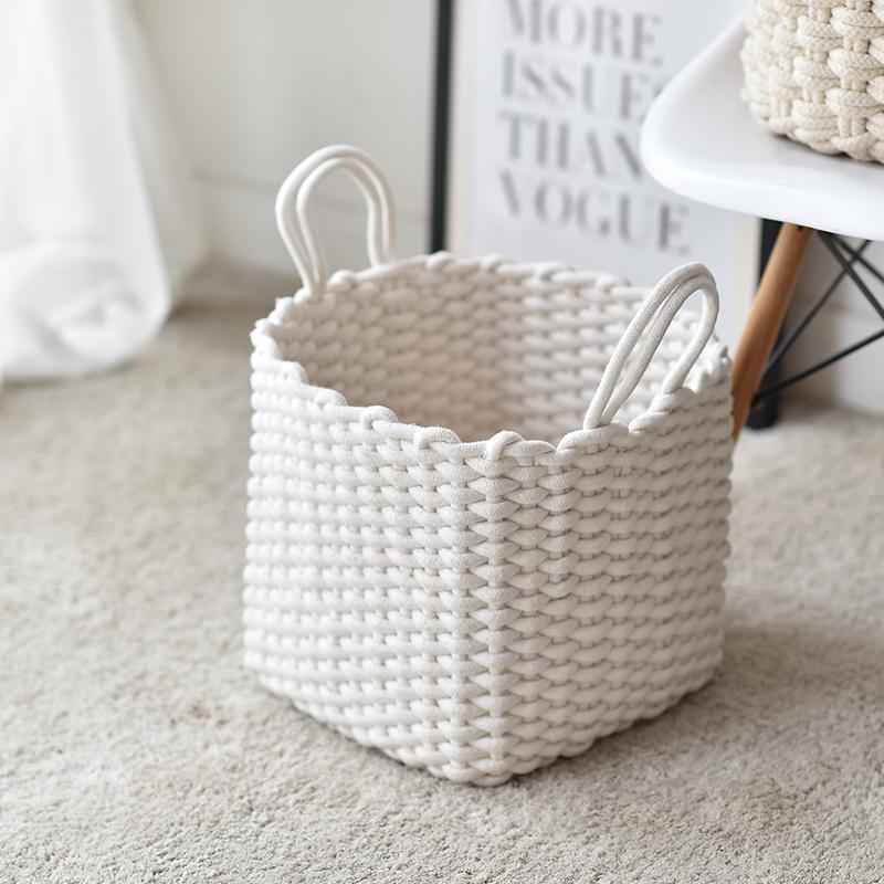 Panier de Rangement à Linge Bébé en Coton
