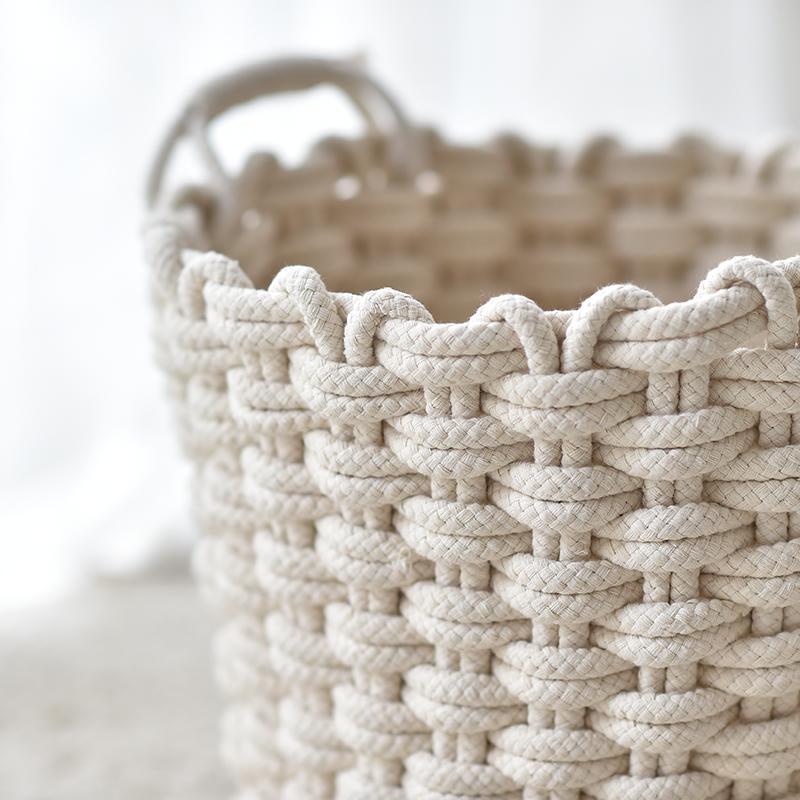 Panier de Rangement à Linge Bébé en Coton