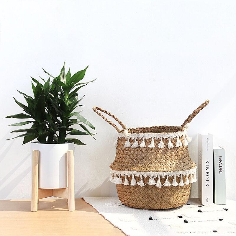 Panier en Jonc de Mer pour Cactus