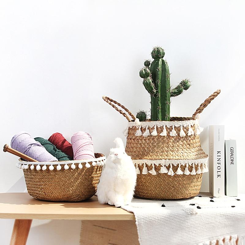 Panier en Jonc de Mer pour Cactus