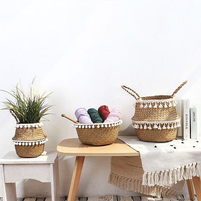 Panier en Jonc de Mer pour Cactus