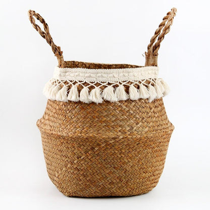 Panier Jonc de Mer pour Cactus bohème