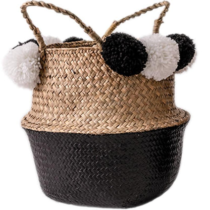 Panier Jonc de Mer Pompon