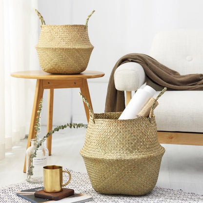 Panier Jonc de Mer pour Plante d'Intérieure
