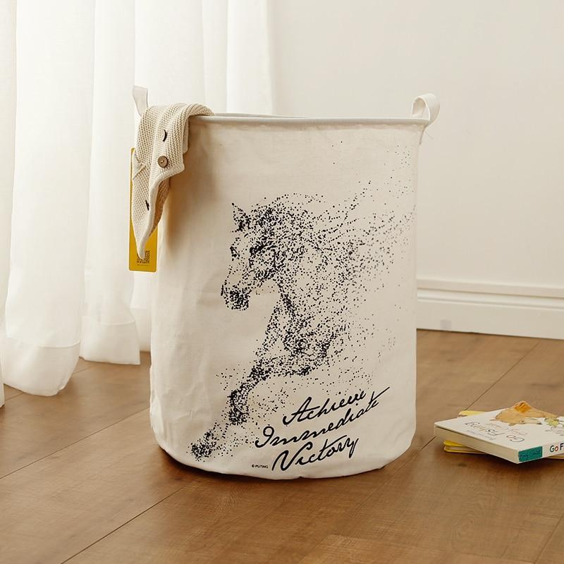 Panier Linge Design Cheval art