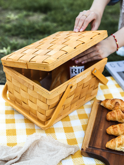 Grand Panier Pique-Nique Bois