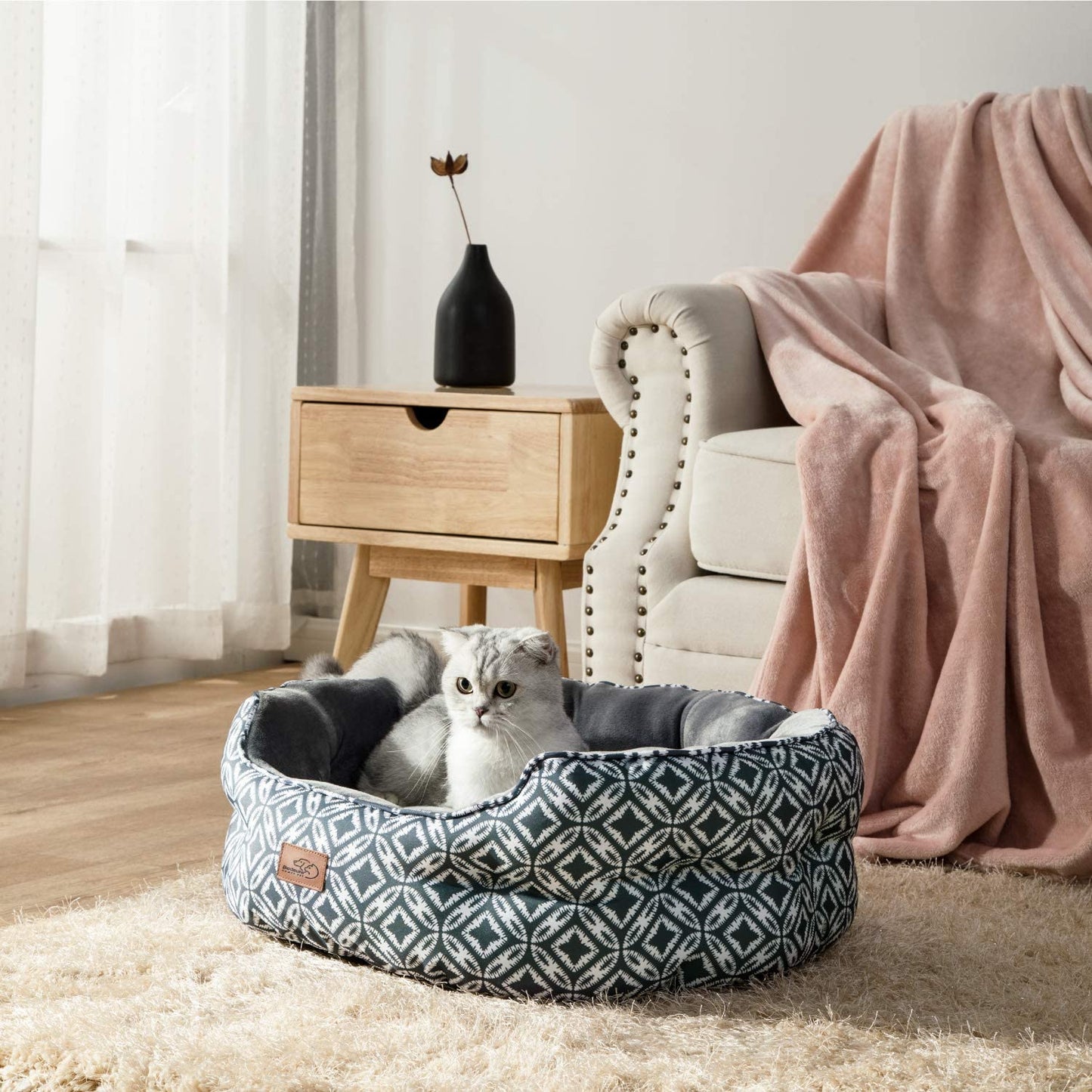 Panier pour Chat Design Scandinave Confort+