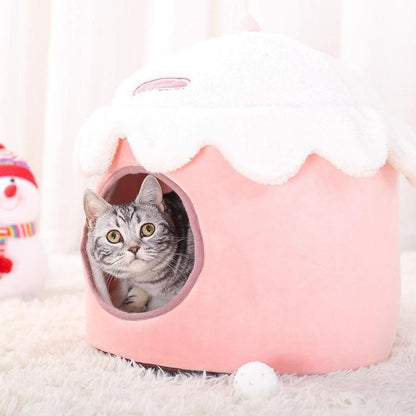 Panier pour Chat Maison Rose