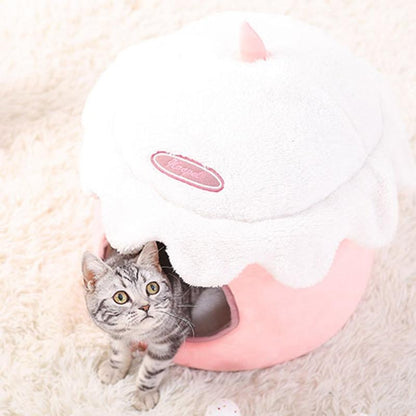 Panier pour Chat Maison Rose