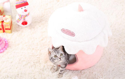 Panier pour Chat Maison Rose