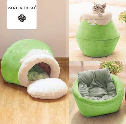 Panier Pour Chat Original Evolutif Vert
