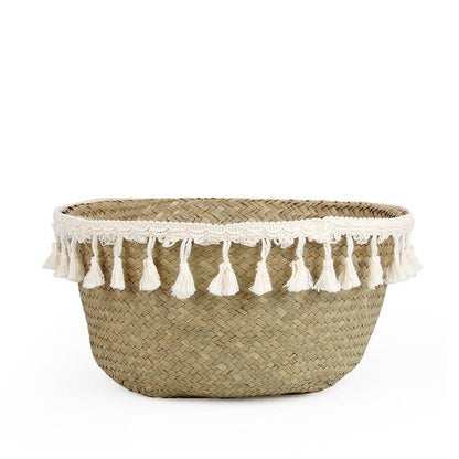 Panier Rétractable en Jonc de Mer