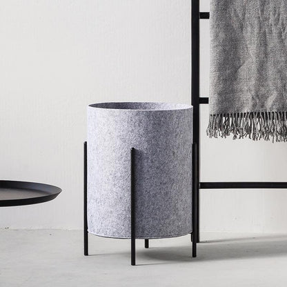 Panier sur Pied Design Gris